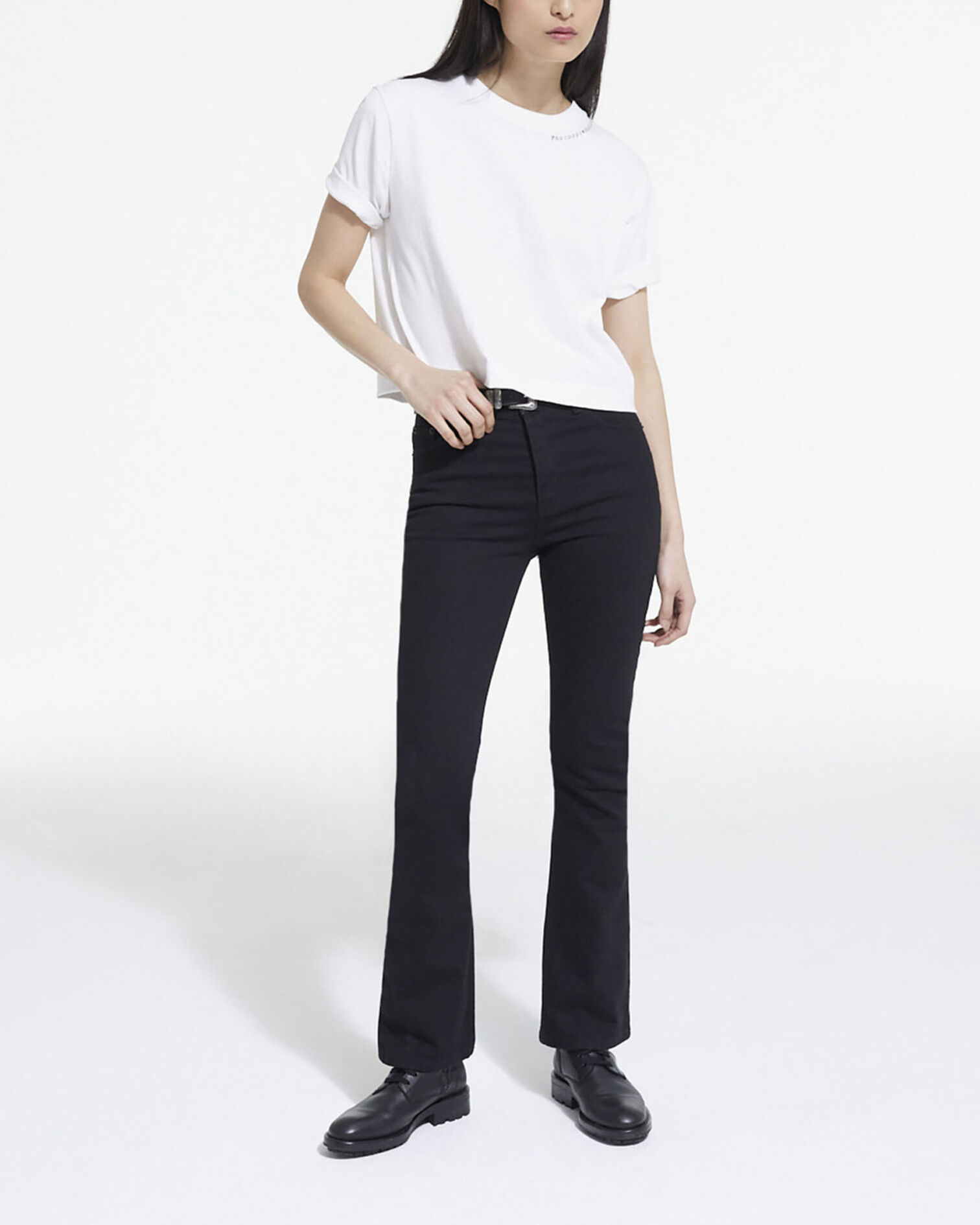 White logo T-shirt, SNOW WHITE, hi-res image number null
