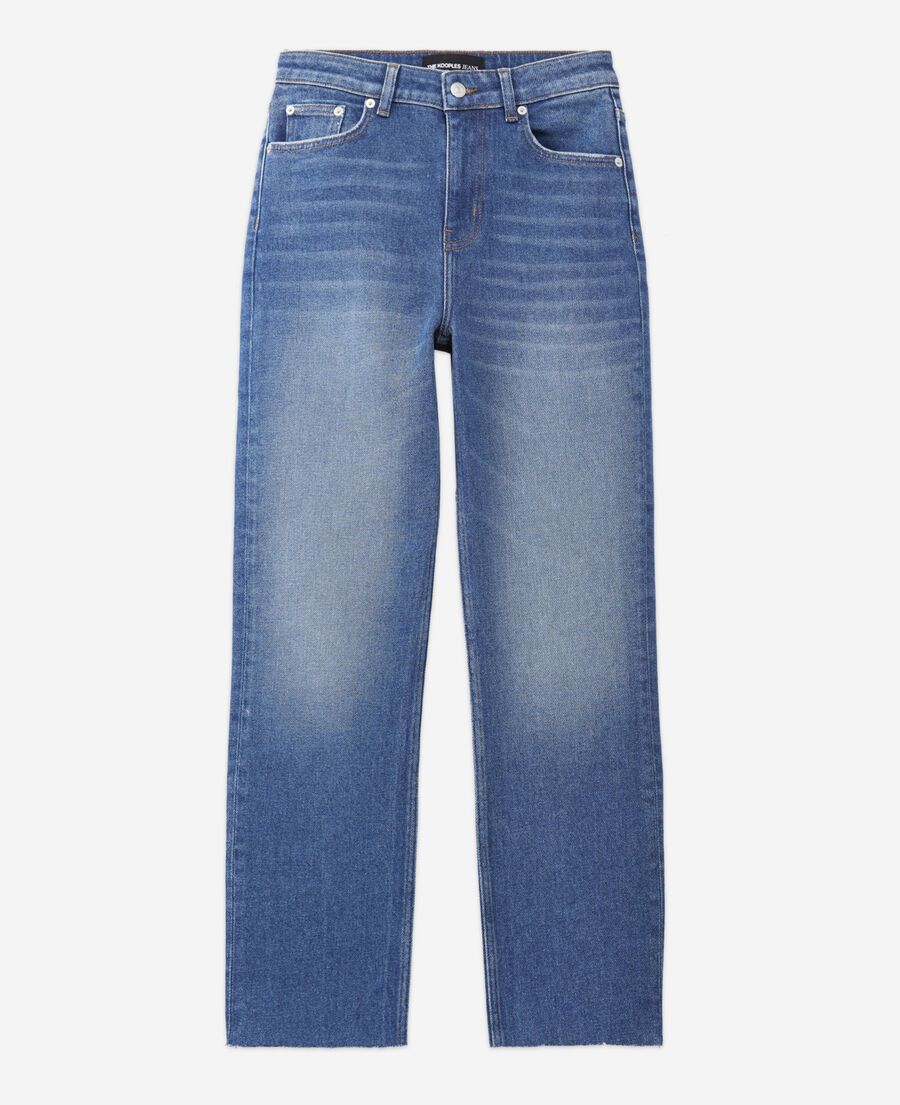 cropped straight jeans