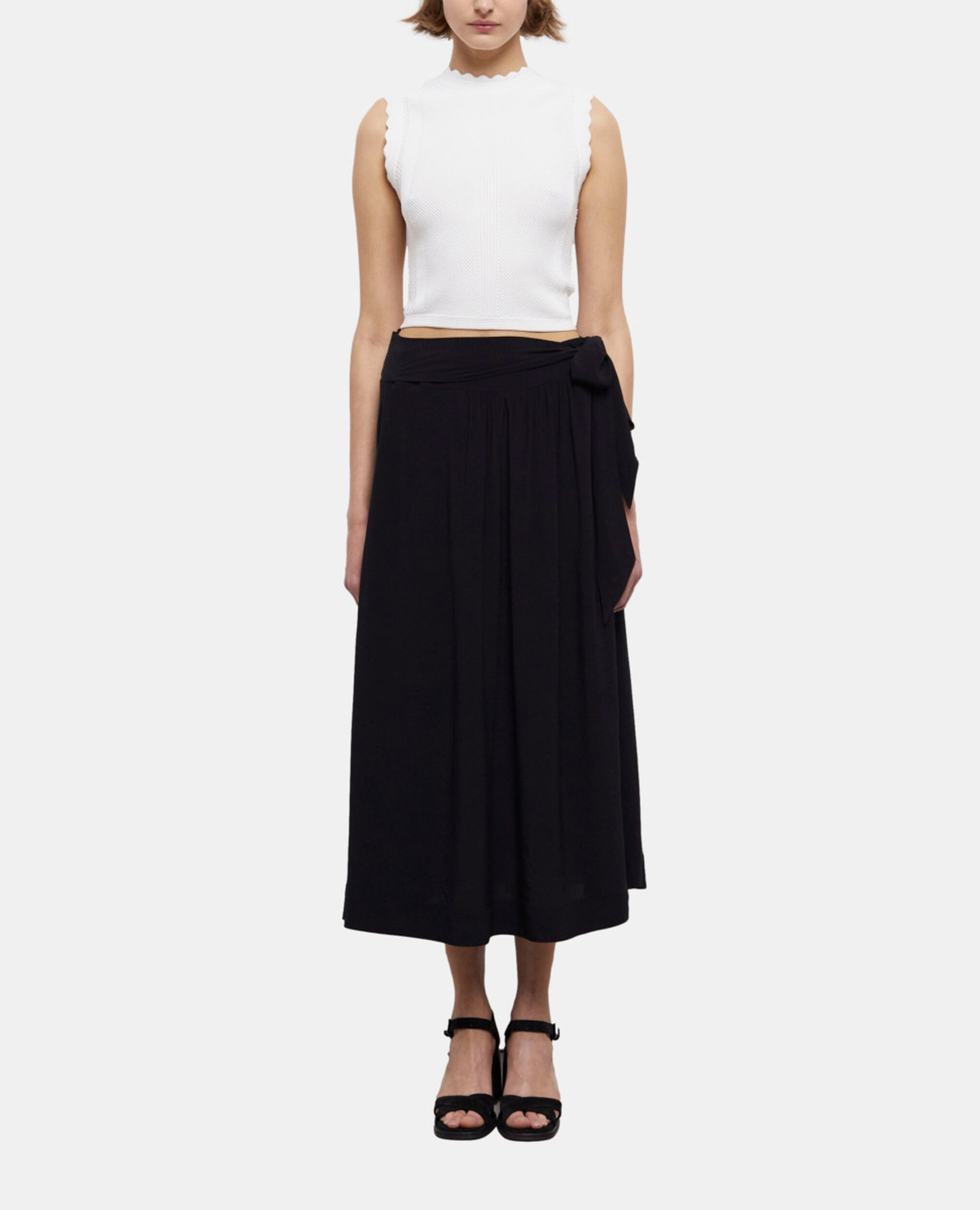 Long black skirt, BLACK, hi-res image number null
