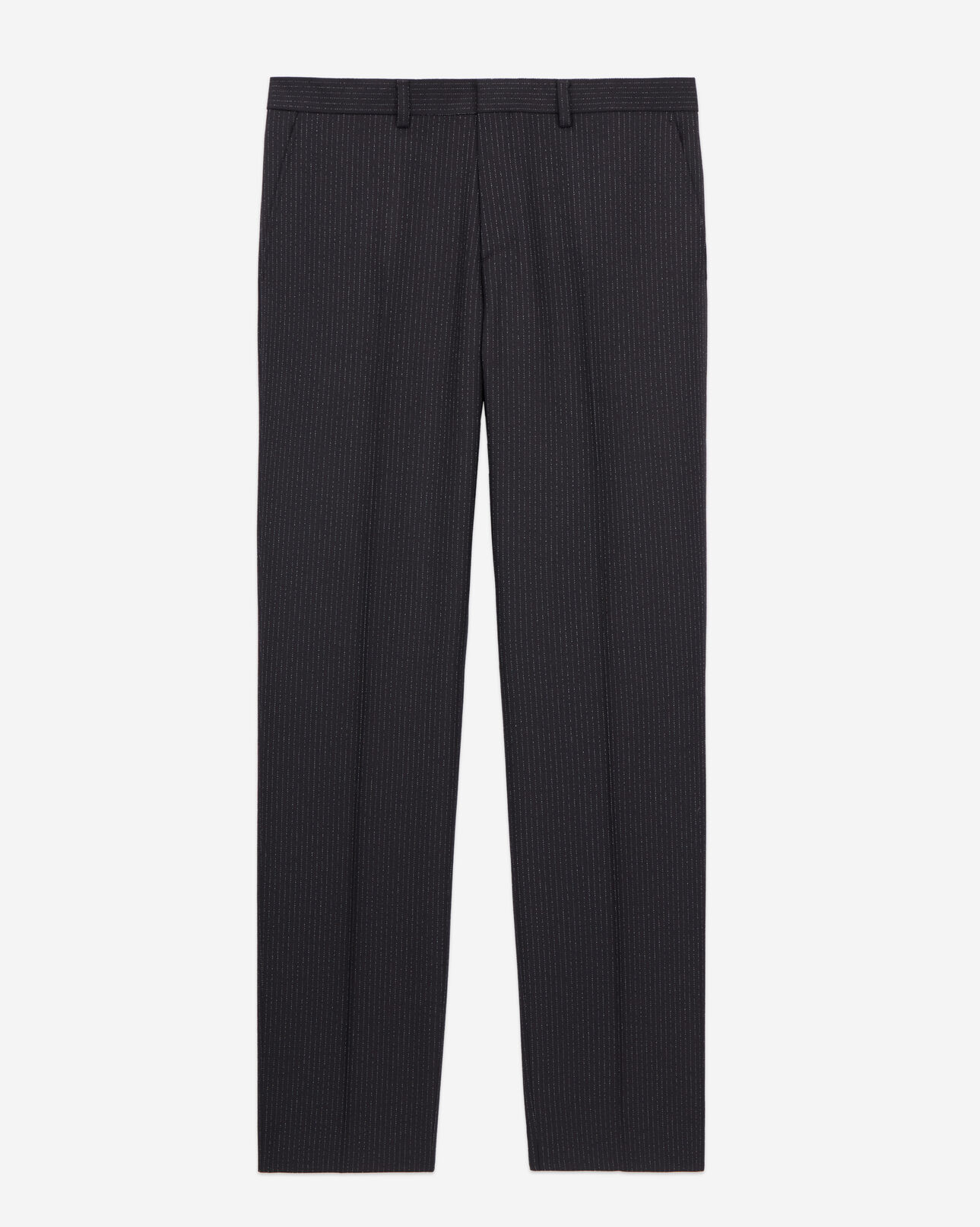 The Kooples HERREN BLACK-ECRU schwarze anzughose mit streifen