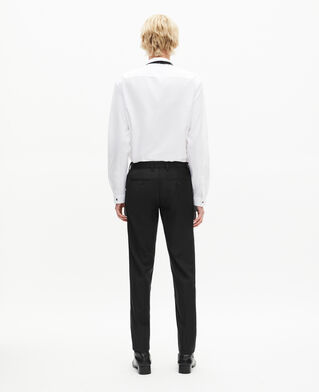 The Kooples H BLACK super 100s black wool suit pants