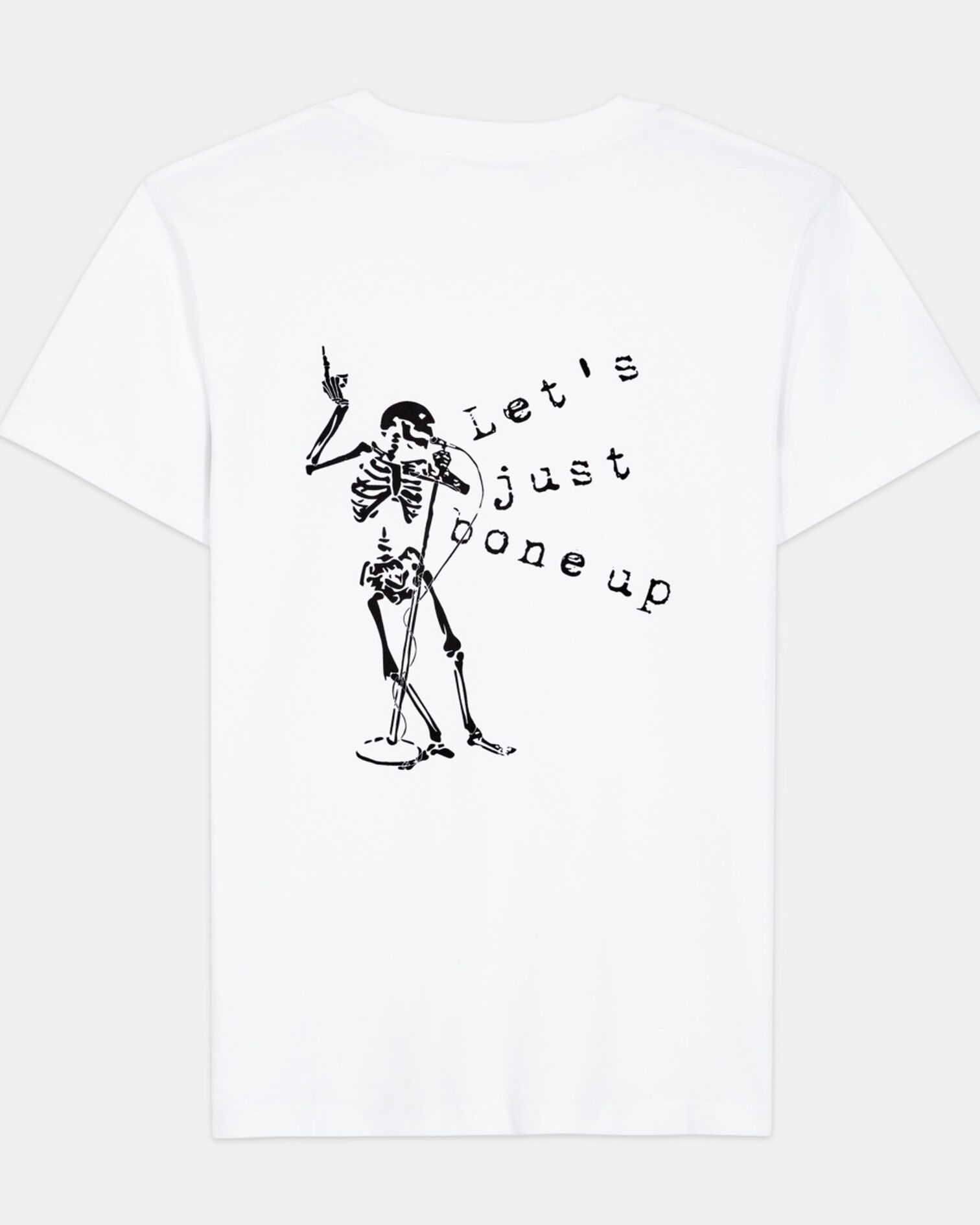 White screen print T-shirt, WHITE, hi-res image number null