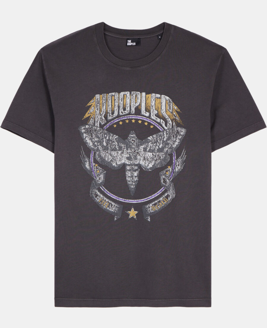 The Kooples HOMME CARBONE t-shirt avec s&eacute;rigraphie gris