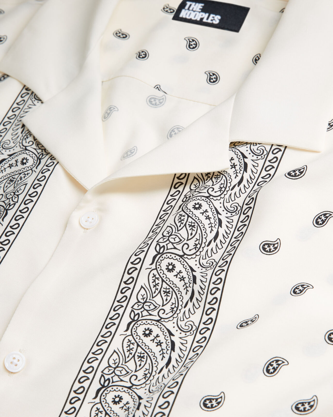 The Kooples MEN WHITE / BLACK white bandana shirt