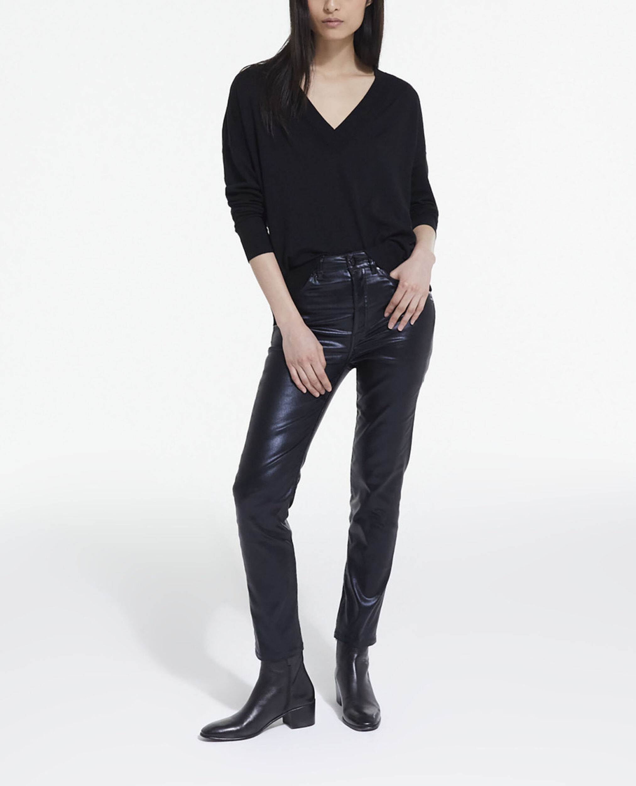 Slim black jeans, BLACK, hi-res image number null