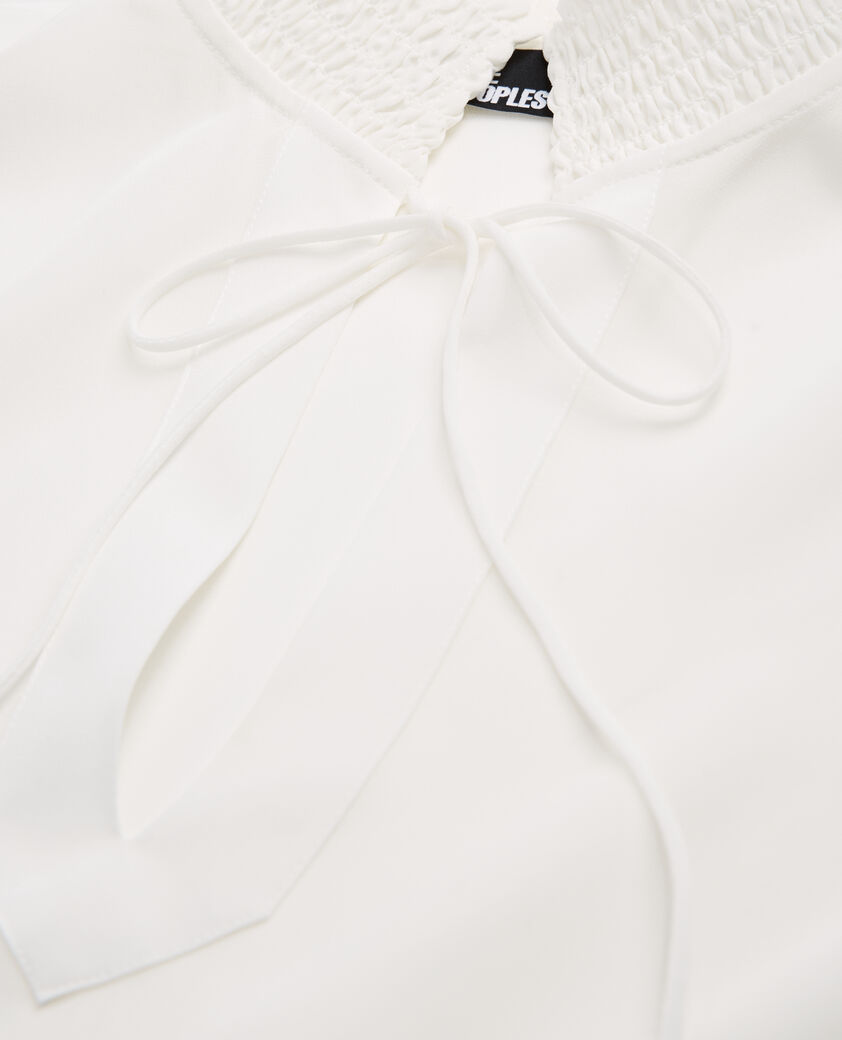 The Kooples FEMME WHITE blouse en soie écrue