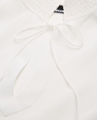 The Kooples FEMME WHITE blouse en soie écrue