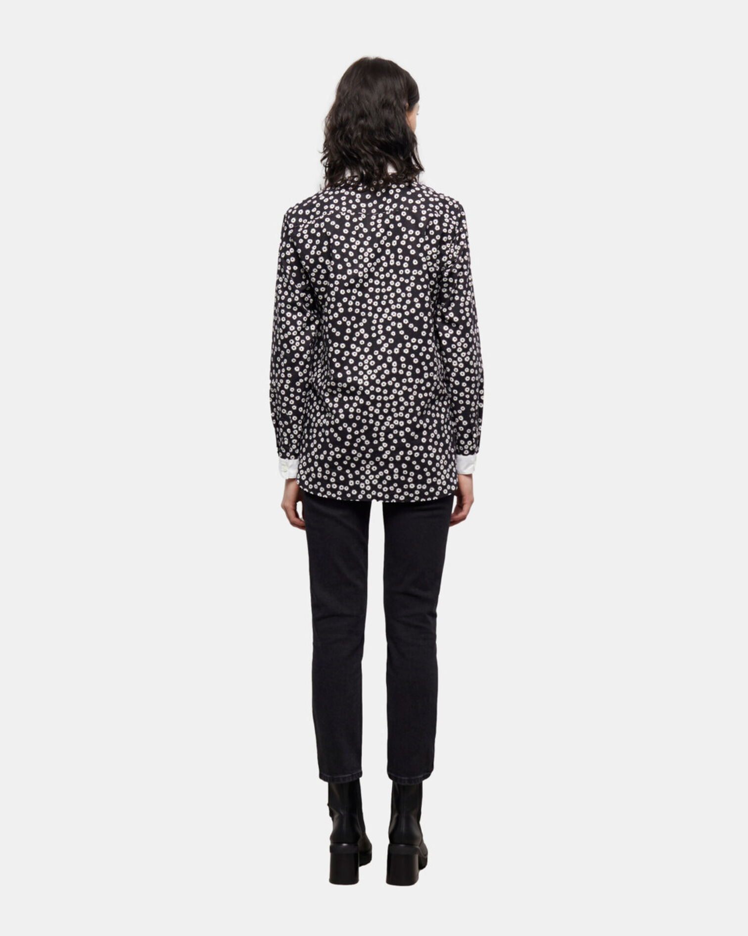 Camisa estampada, BLACK WHITE, hi-res image number null
