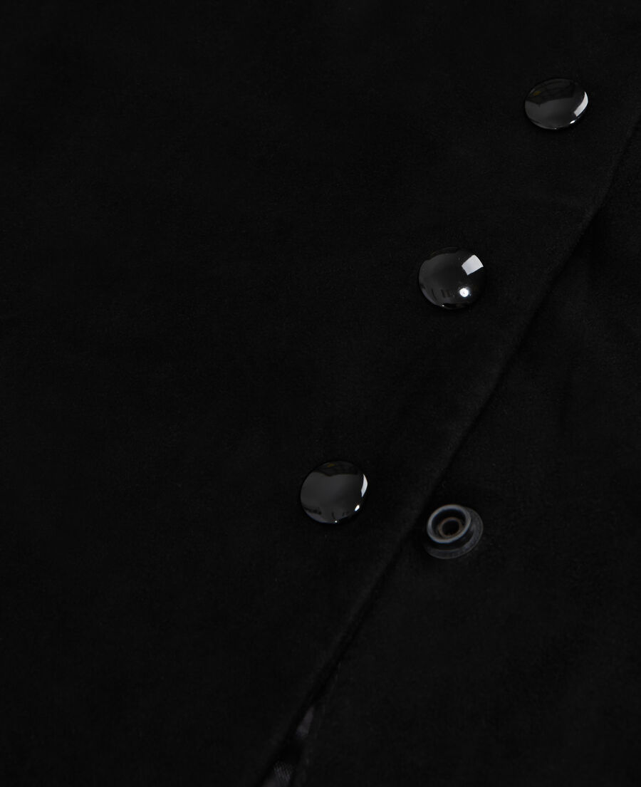 black leather dress