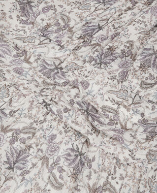 The Kooples F ECRU/MAUVE CHALK long printed dress