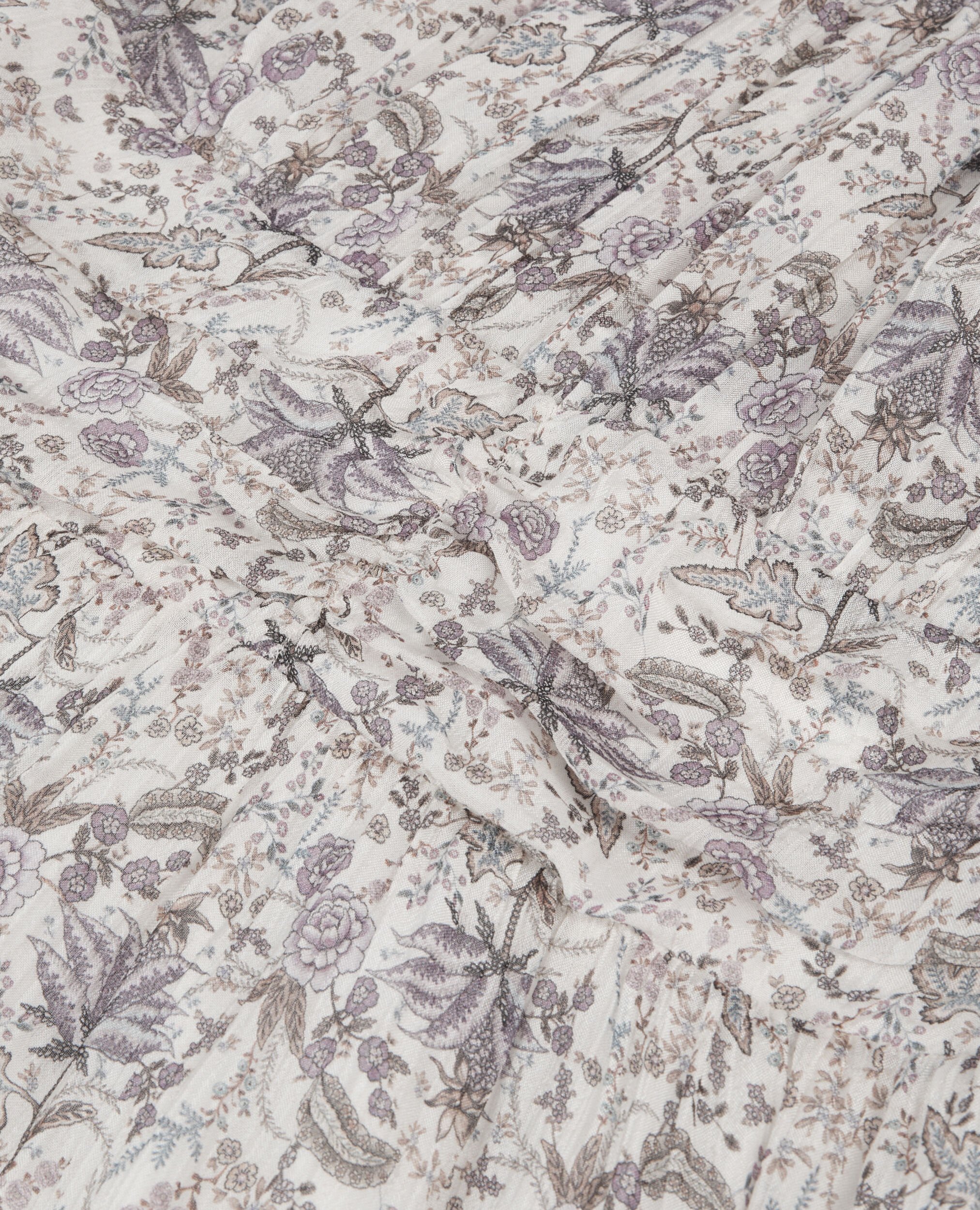 Long printed dress, ECRU/MAUVE CHALK, hi-res image number null