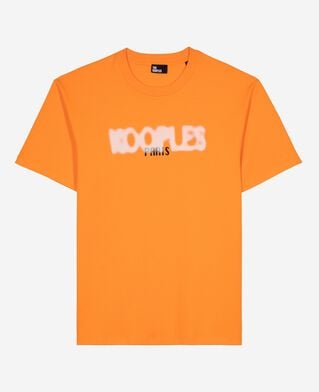 The Kooples HOMME ORANGE t-shirt avec sérigraphie logo orange