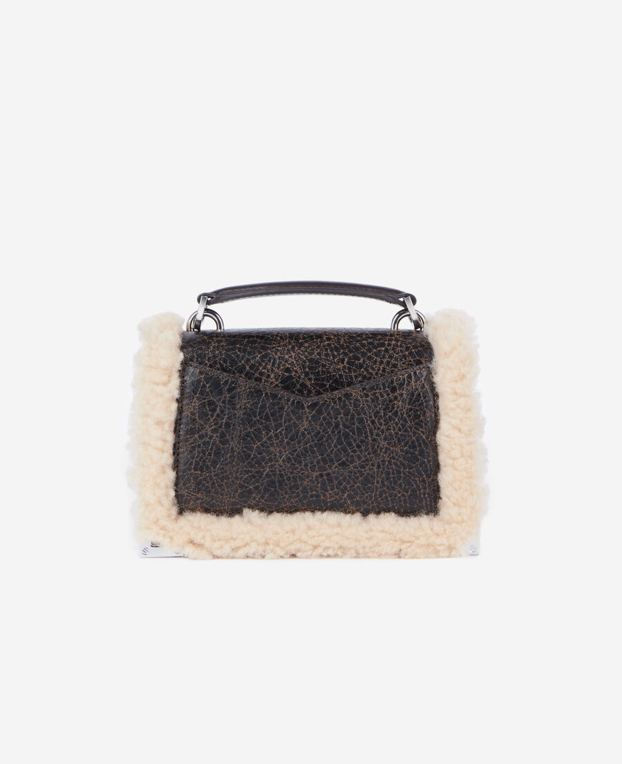 The Kooples FEMME BROWN sac emily new nano en cuir marron