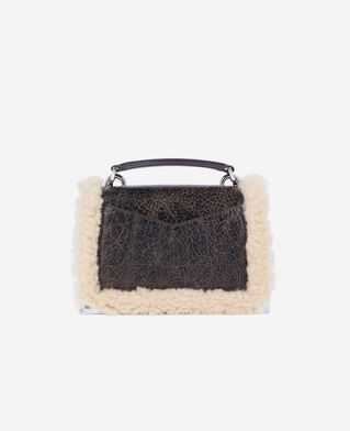 The Kooples FEMME BROWN sac emily new nano en cuir marron