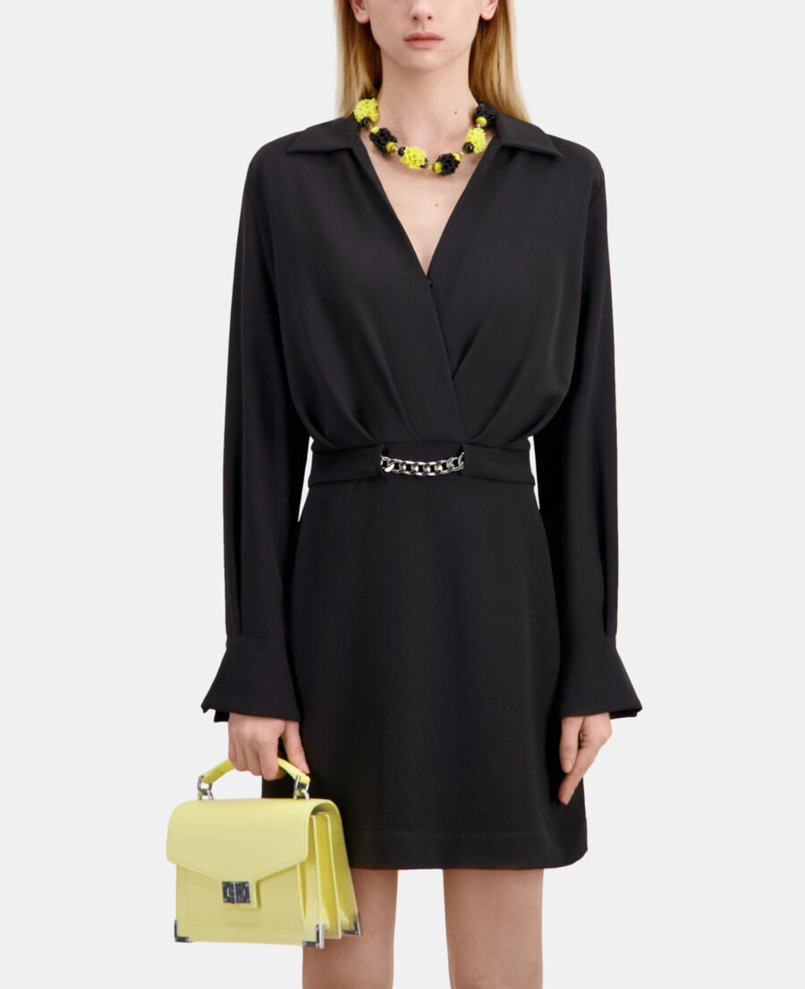 The Kooples F LIGHT YELLOW small emily bag in yellow leather