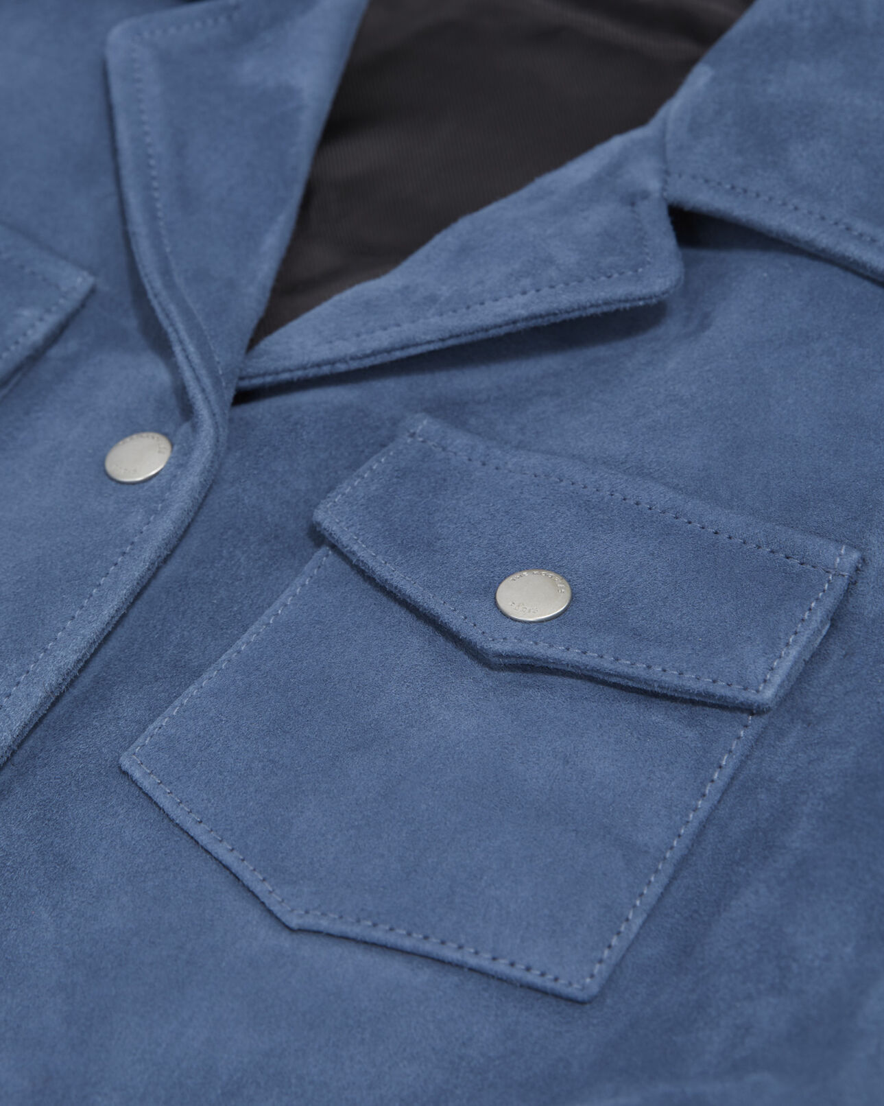 The Kooples F BLUE suede leather jacket