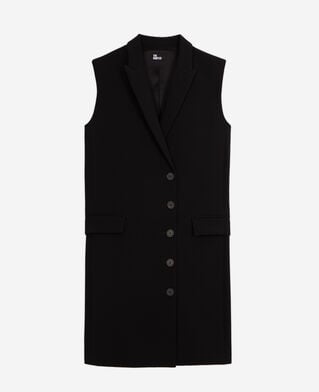 The Kooples WOMEN BLACK short black crepe dress
