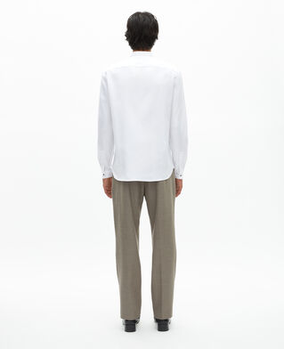 The Kooples HOMME WHITE chemise formelle col officier blanche