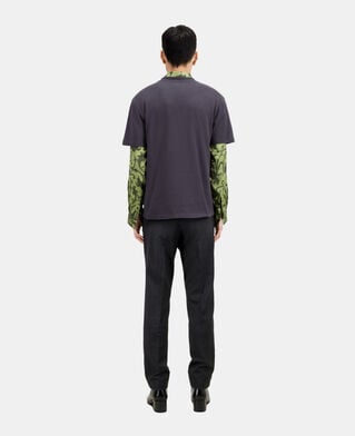 The Kooples H CARBONE carbon grey t-shirt with fire tiger screen print
