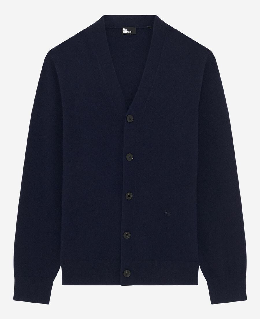 The Kooples HOMME NAVY cardigan en cachemire marine