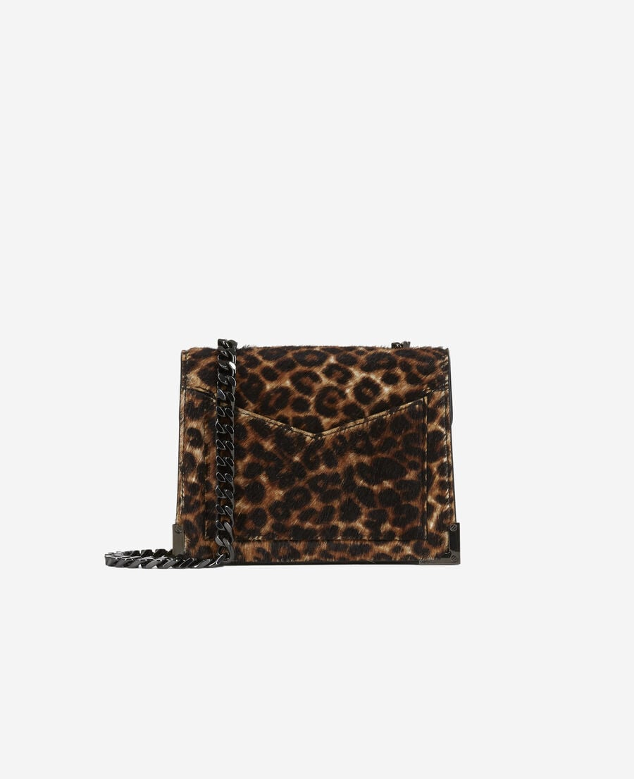The Kooples DAMEN LEOPARD emily nano tasche aus leder in leoparden-optik