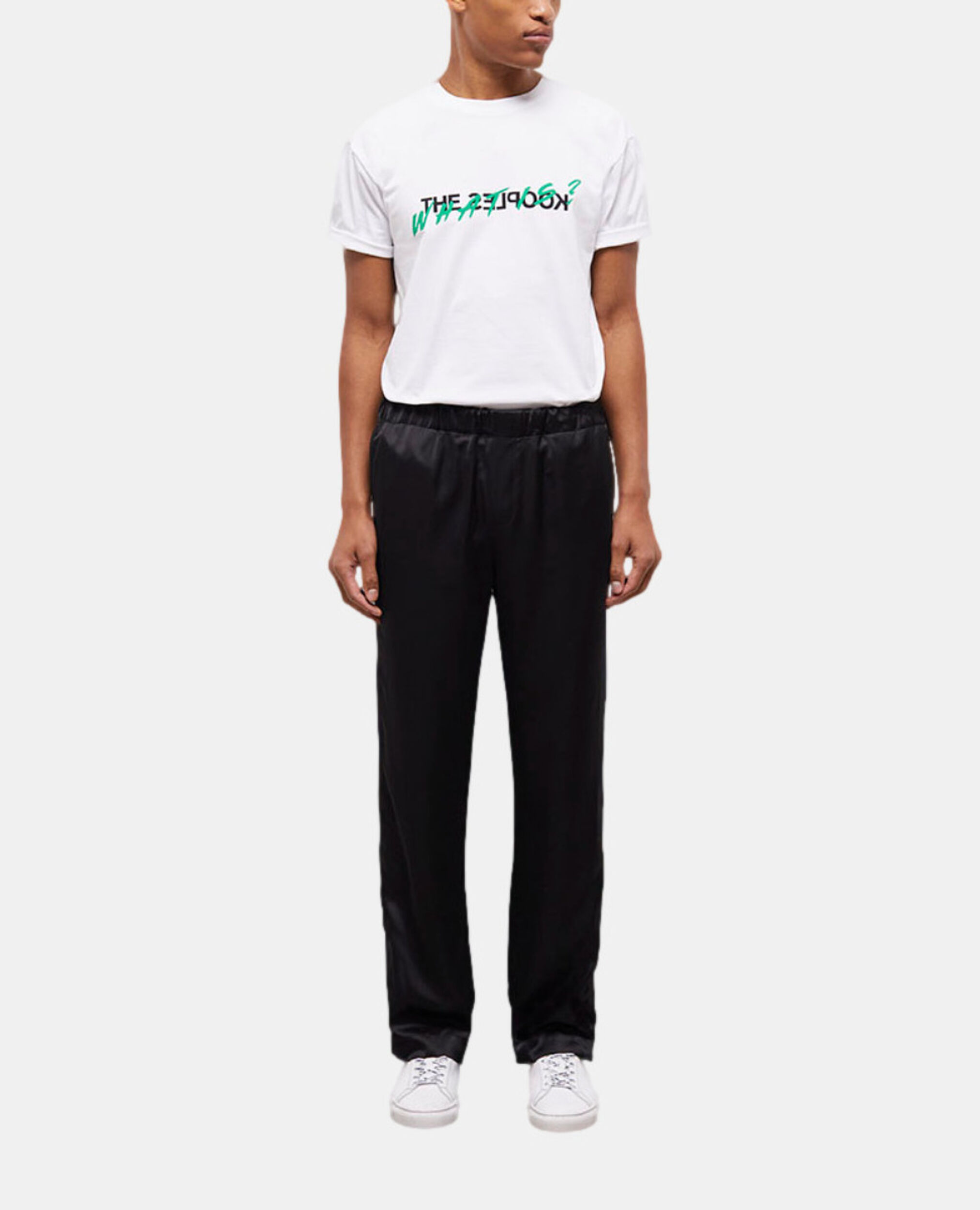 Pantalon noir, BLACK, hi-res image number null
