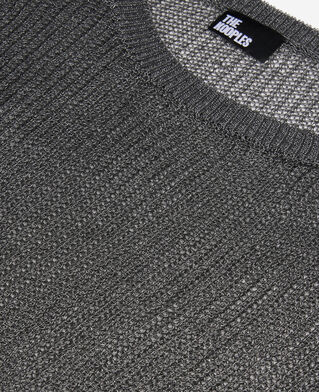 The Kooples FEMME GREY SILVER pull effet cotte de maille gris