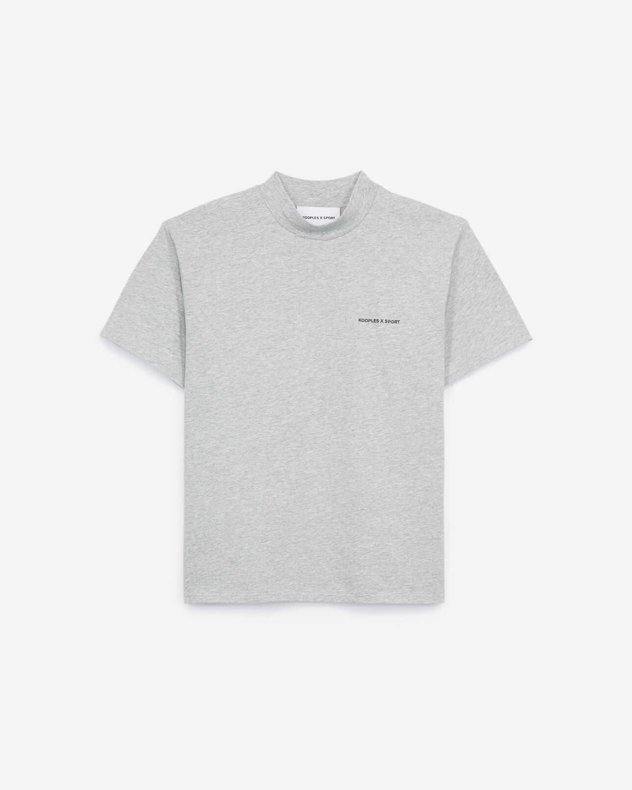 The Kooples FEMME LIGHT GREY MELANGE t-shirt coton gris
