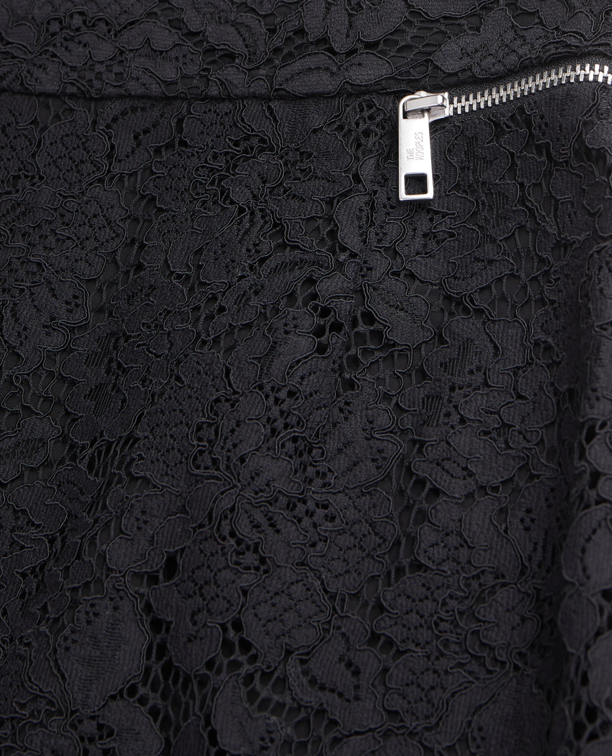 Jupe crayon mi-longue en dentelle noire, BLACK, hi-res image number null