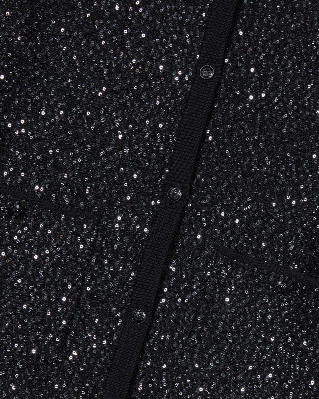 The Kooples WOMEN BLACK black sequined knit cardigan