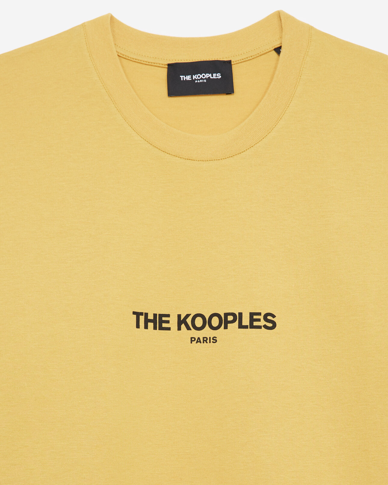 The Kooples HOMME YELLOW t-shirt jaune coton à logo the kooples