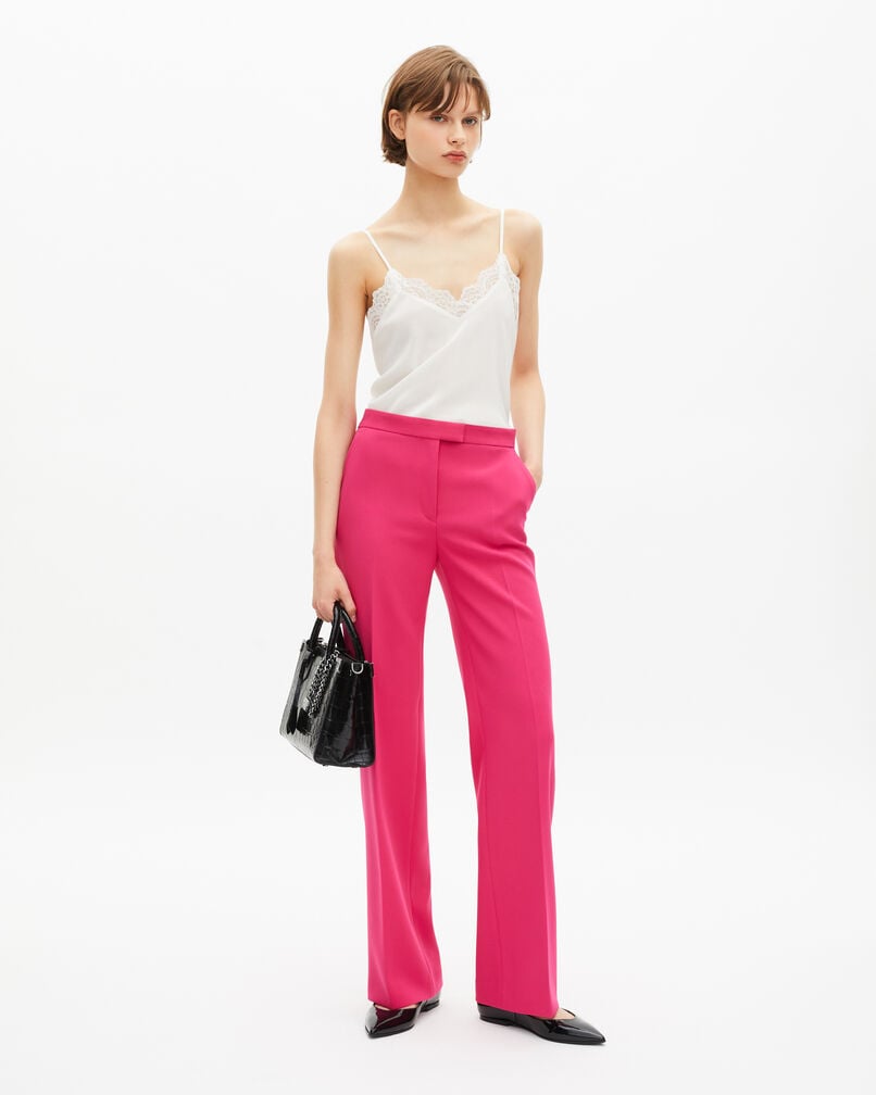 The Kooples WOMEN PINK pink crepe tailored pants