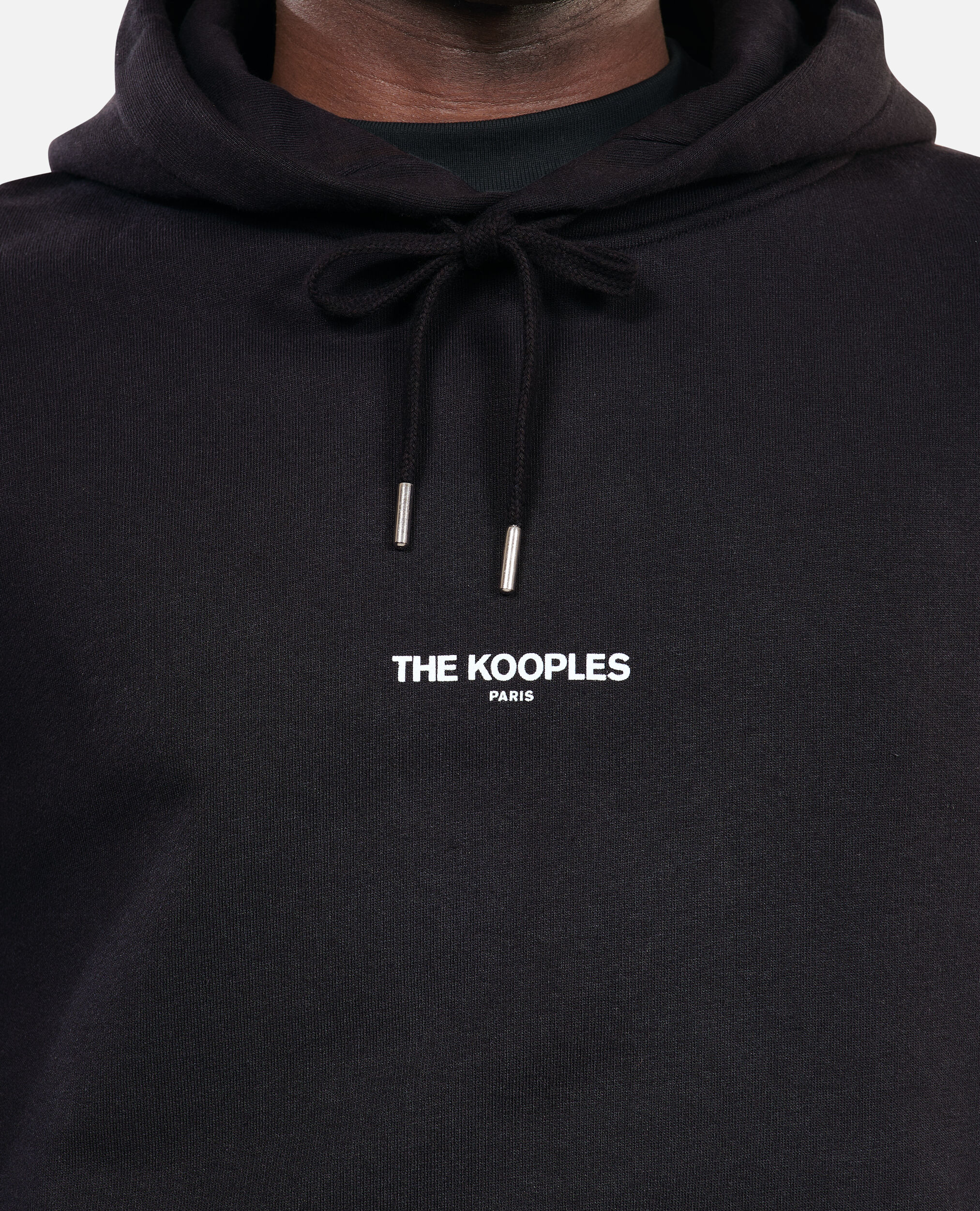 Sweatshirt Homme à  capuche Logo noir, BLACK, hi-res image number null
