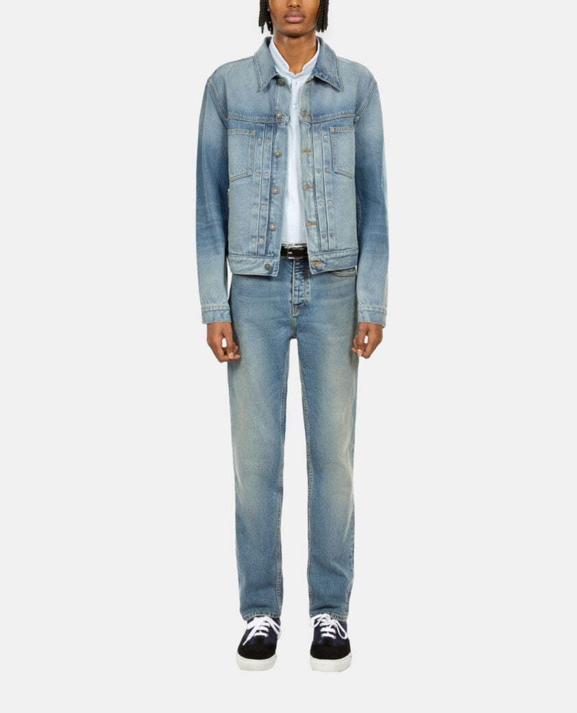 The Kooples H BLUE DENIM blue washed denim jacket