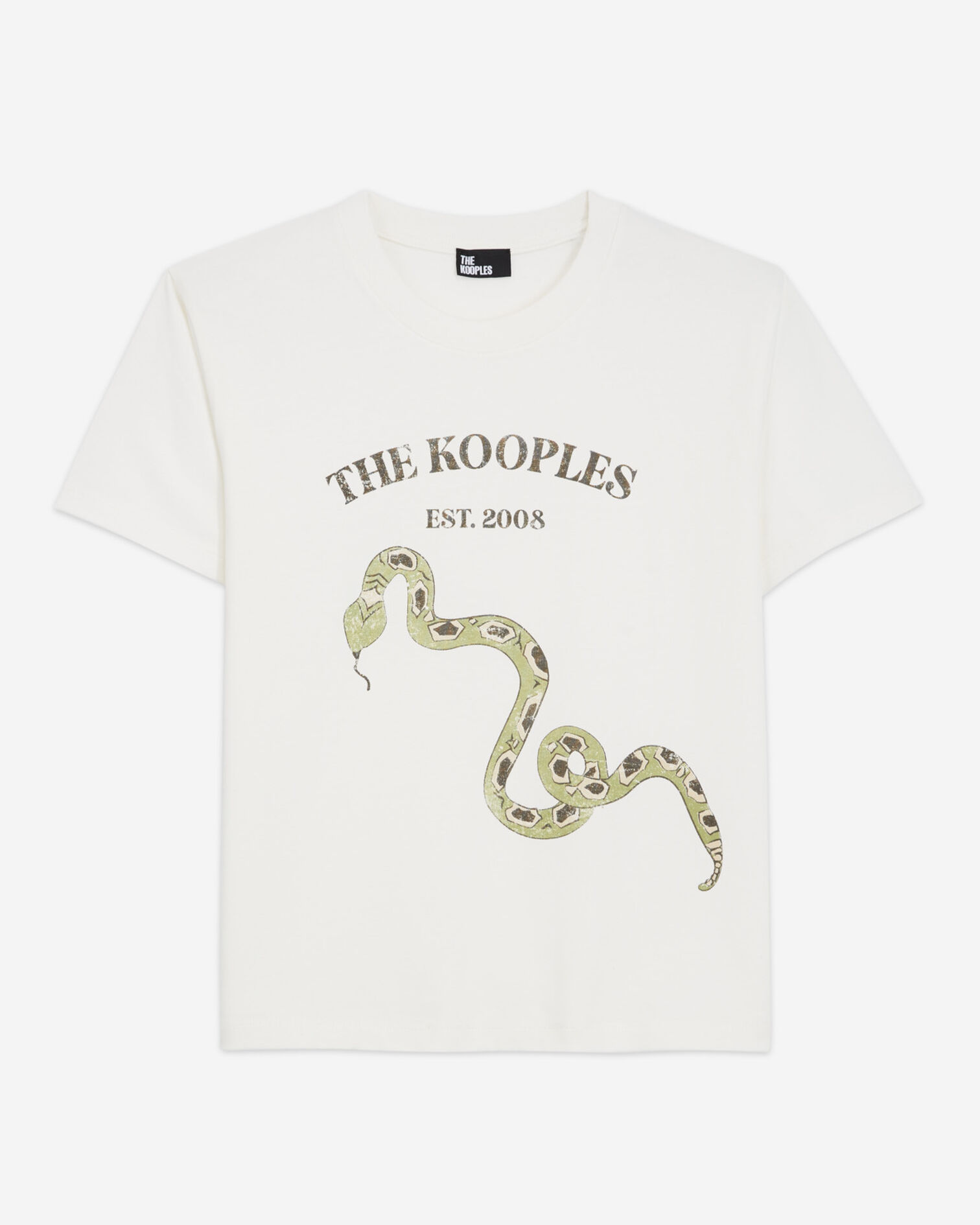 Beige T-shirt with screen print, LIGHT BEIGE, hi-res image number null