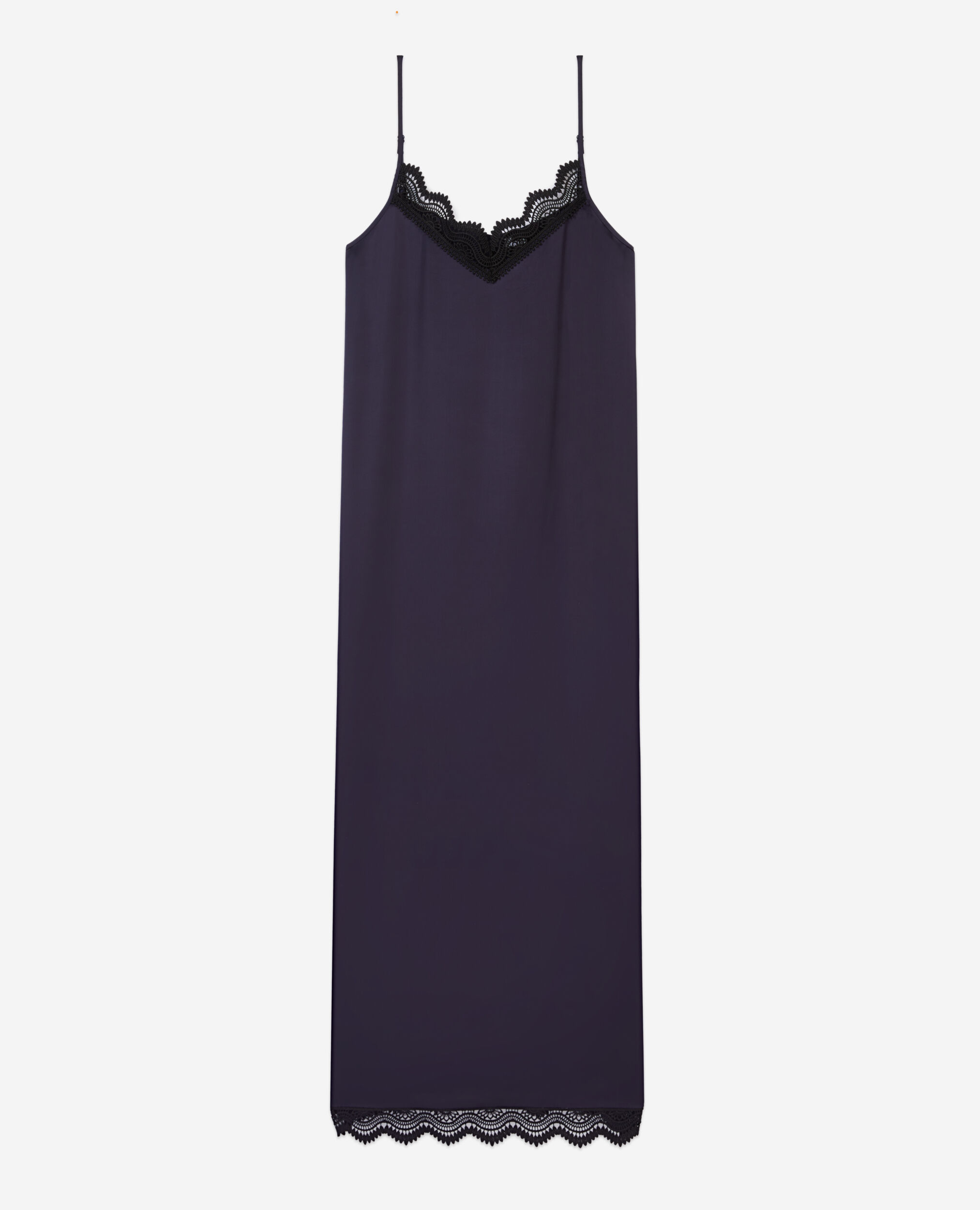 Long navy blue slip dress The Kooples