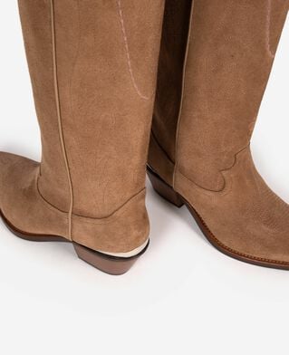 The Kooples FEMME BROWN bottes western marron