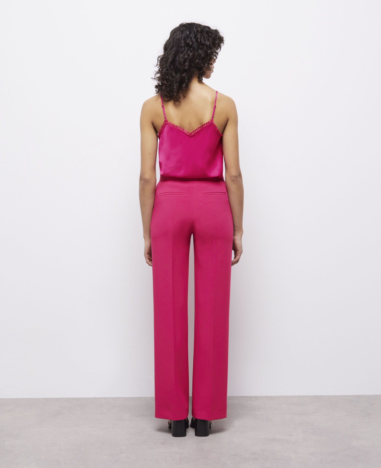 The Kooples DAMEN PINK rosa anzughose aus krepp