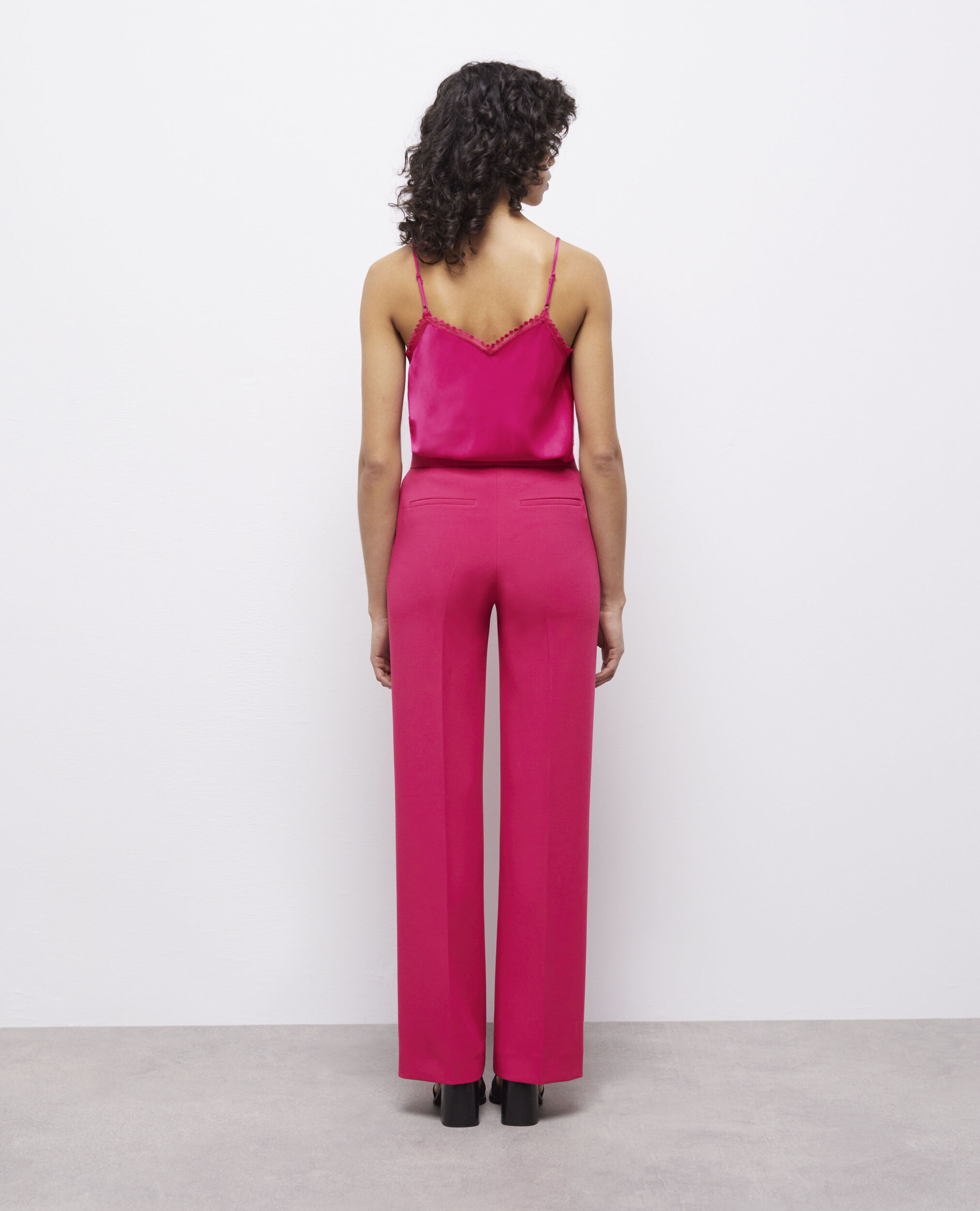 Rosa Anzughose aus Krepp, PINK, hi-res image number null