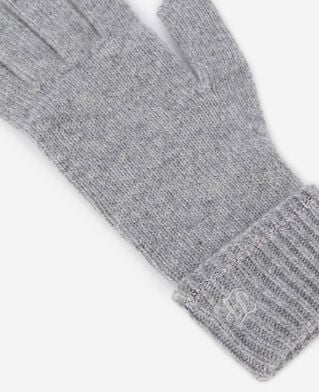 The Kooples M MIDDLE GREY MEL grey cashmere gloves