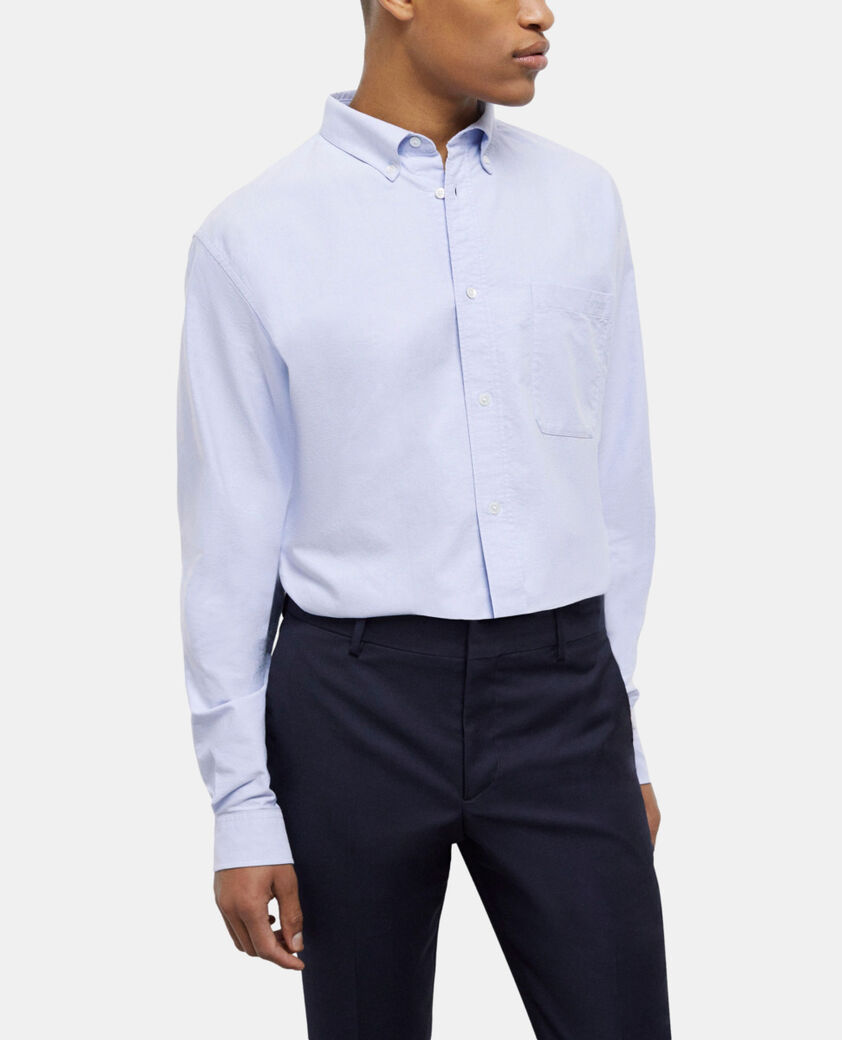 The Kooples HOMME LIGHT BLUE chemise bleue en coton