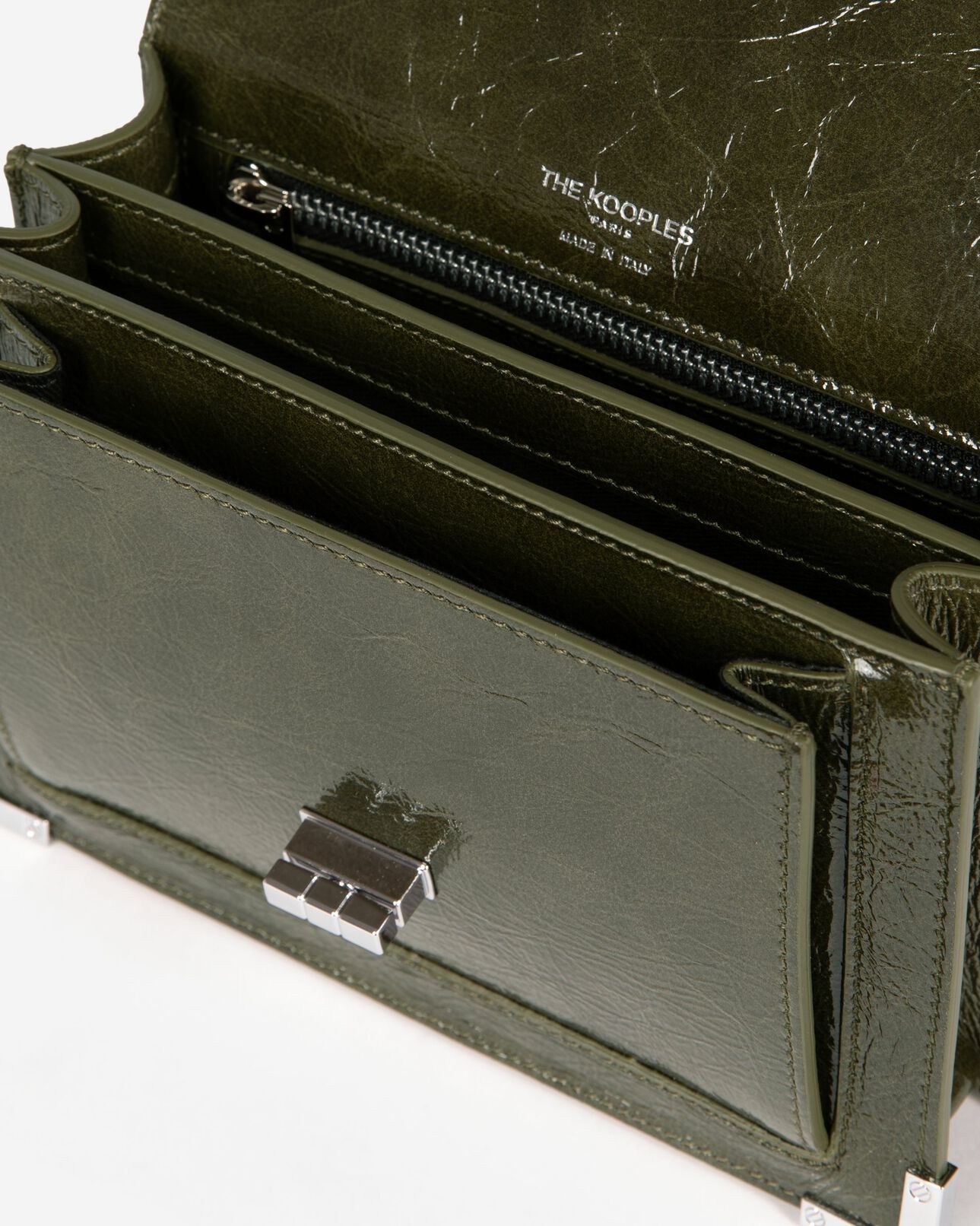 The Kooples F OLIVE emily small bag in green leather