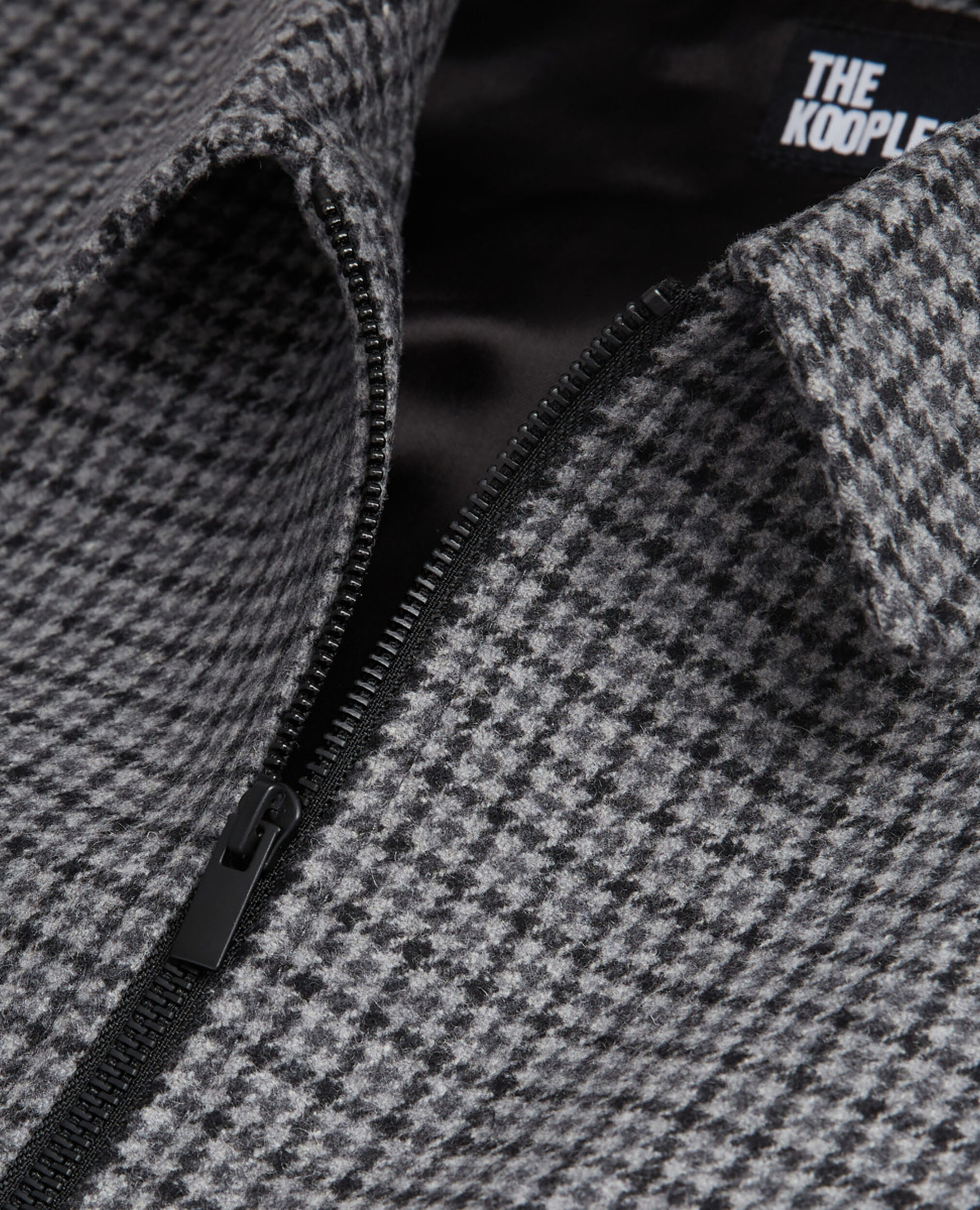 Check wool jacket with pockets, GREY BLACK, hi-res image number null
