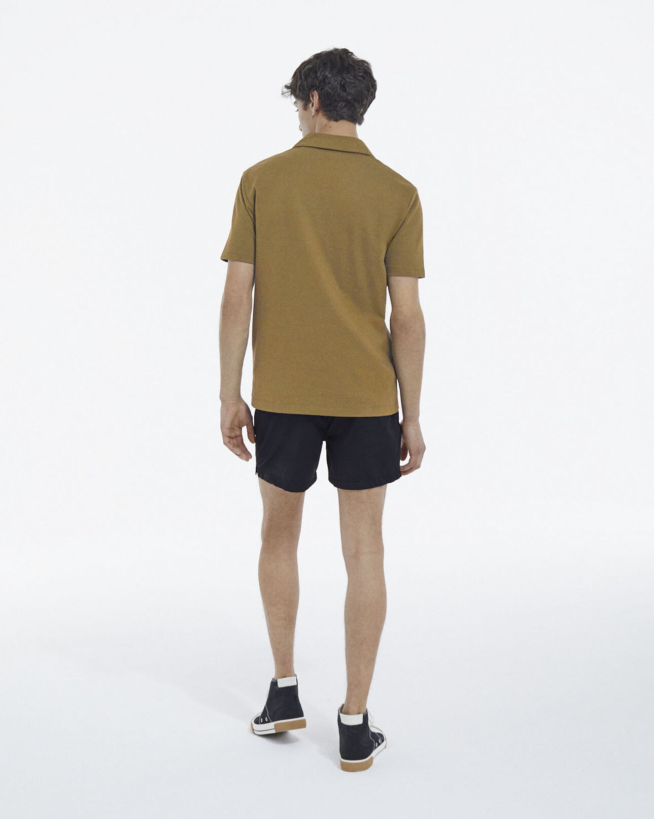 The Kooples MEN BLACK black swim shorts with small the kooples logo