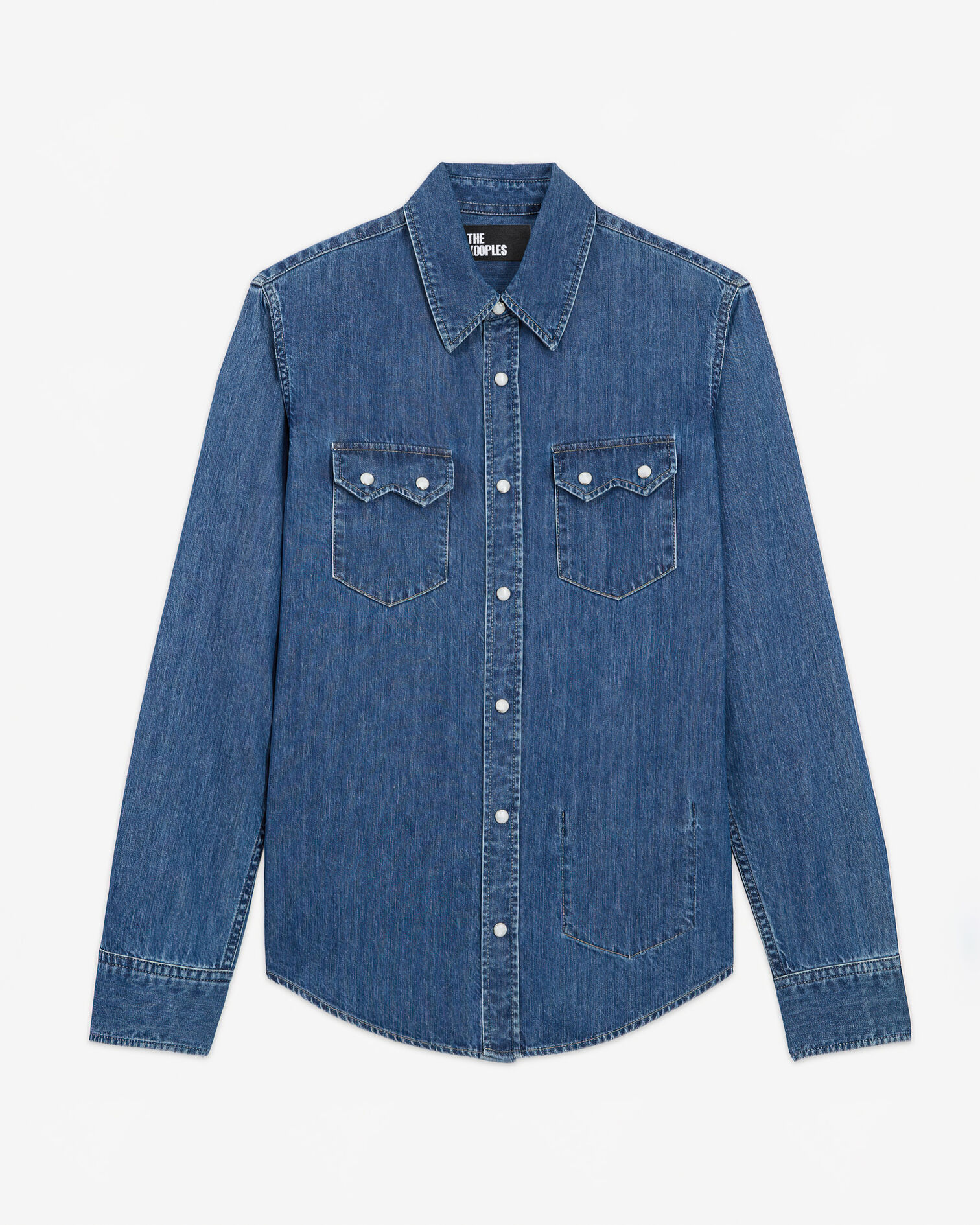 Chemise en jean bleue, BLUE DENIM, hi-res image number null