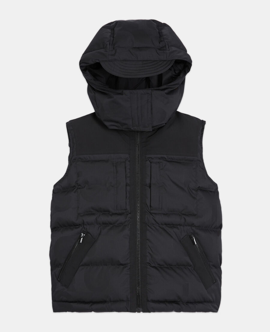 black down jacket with the kooples logo