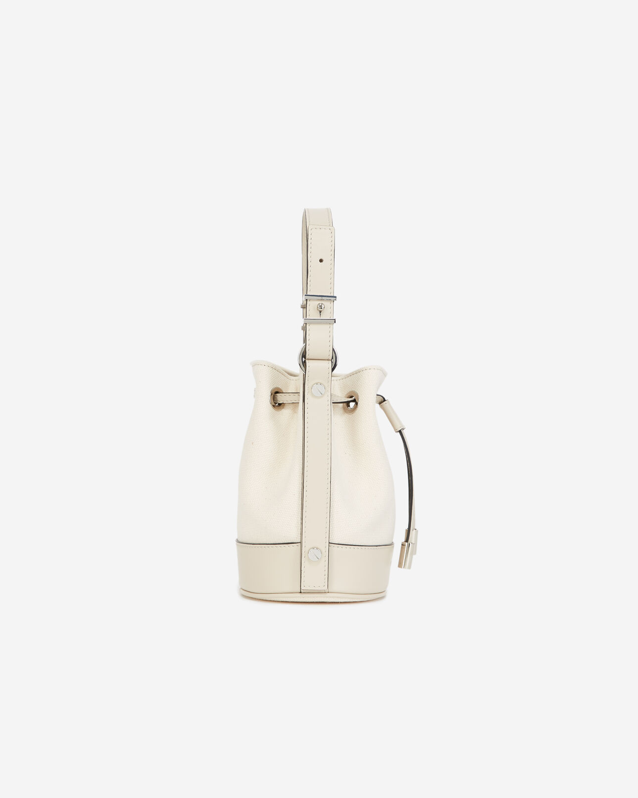 The Kooples WOMEN BEIGE small tina bag in ecru canvas