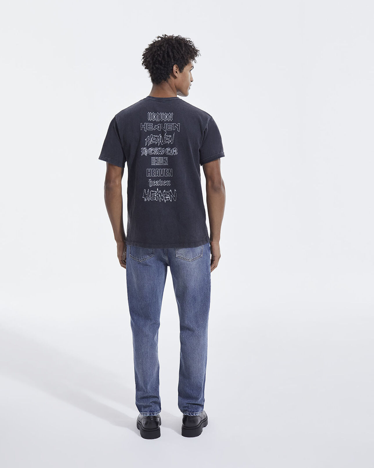 The Kooples HOMME BLACK USED t-shirt tigre rock