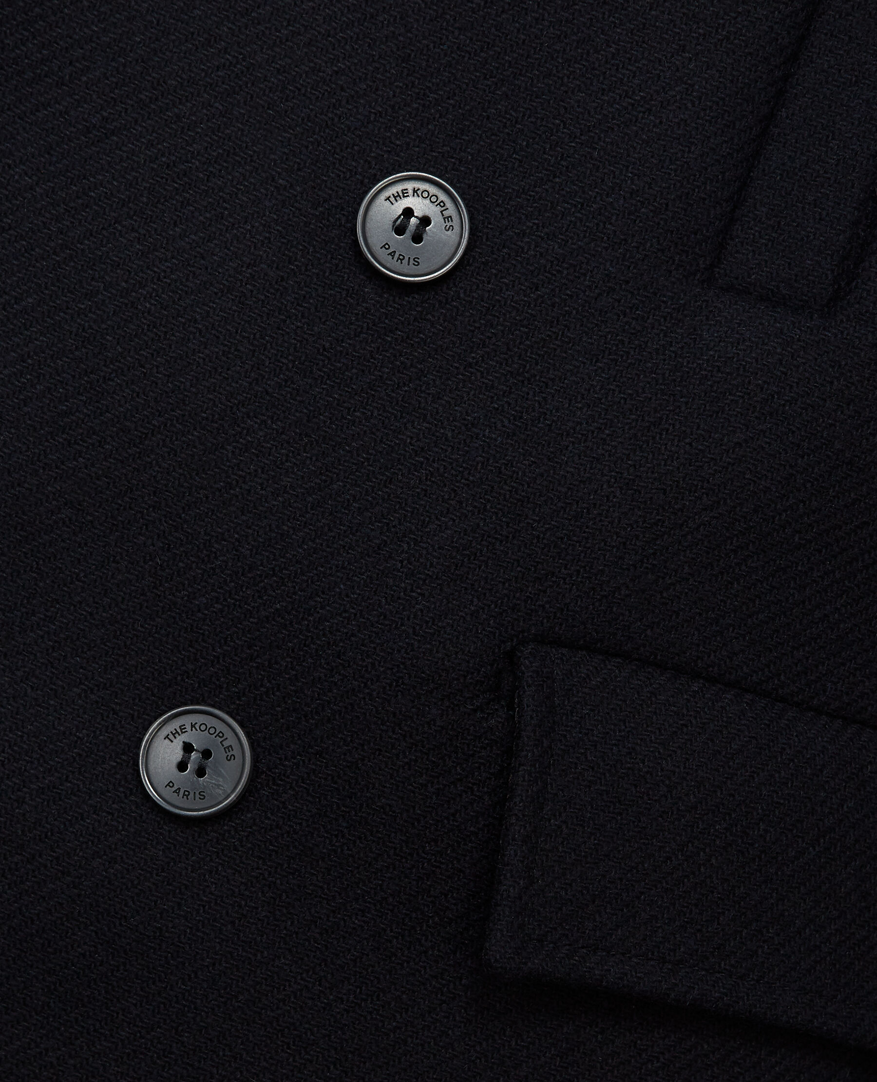 Manteau caban marine col fourre amovible