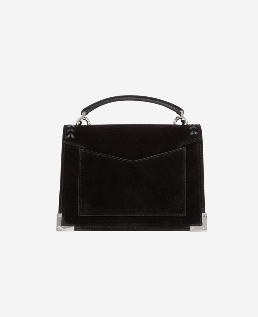 small emily bag in black suede leather